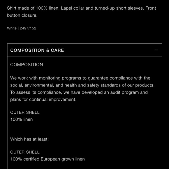 ZARA NWT Cropped 100% Linen Shirt Size M - Picture 9 of 9